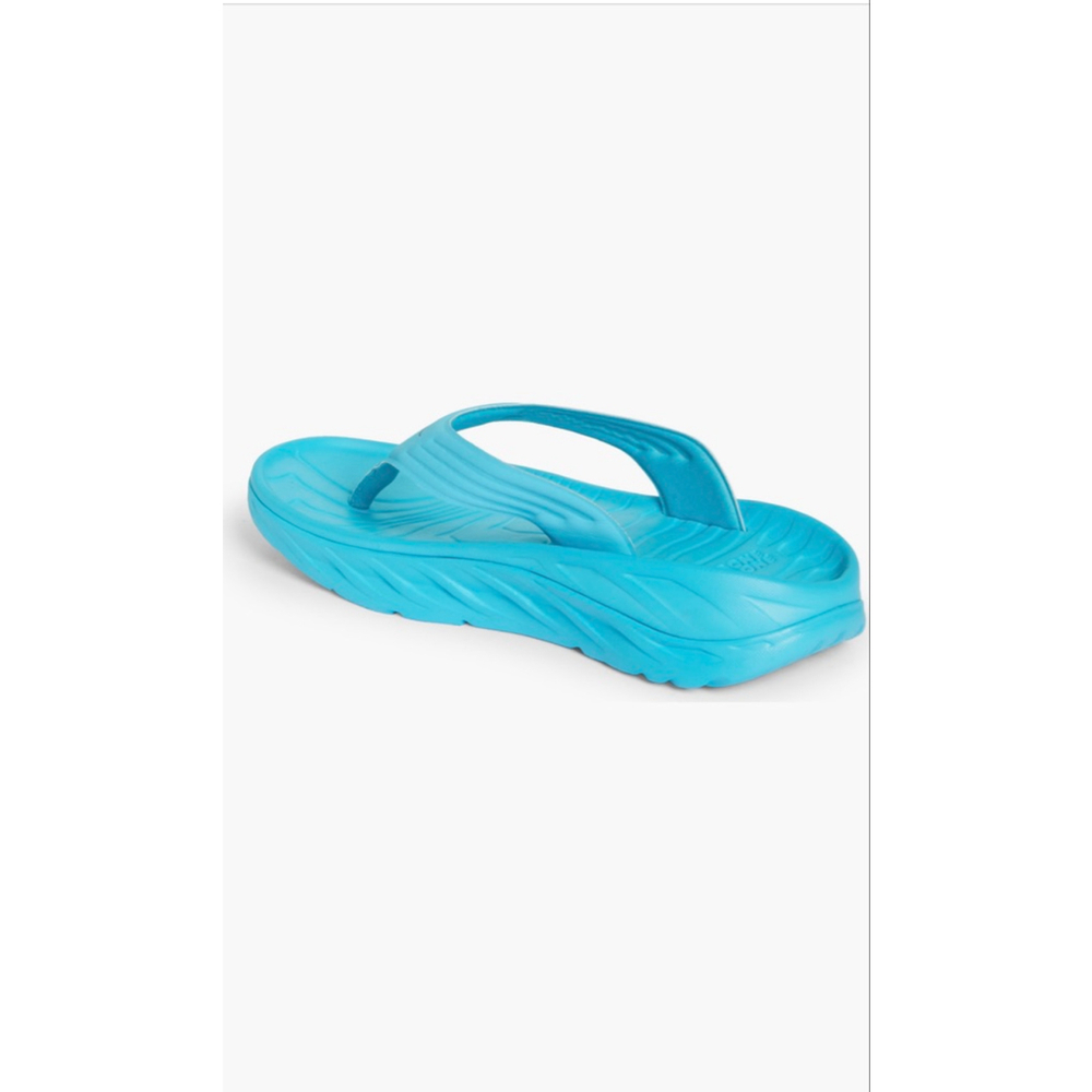 NWT Men’s Size 12 Hoka One Ora Recovery Flip Flop Scuba Blue/Bellwether Blue - Picture 6 of 8